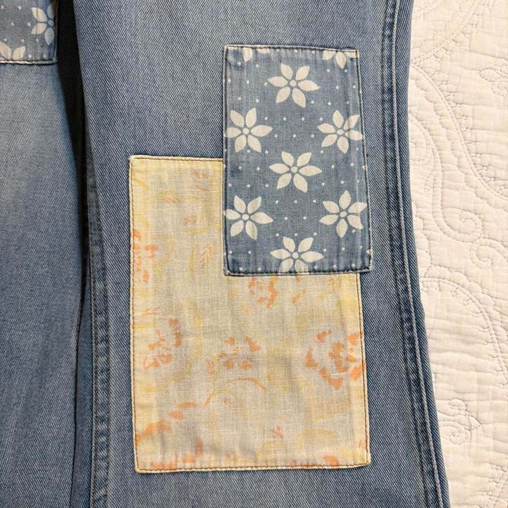 Billabong Wrangler Patchwork Floral Flare Jeans - Picture 7 of 9